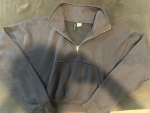 Charcoal H&M zip top sweat shirt