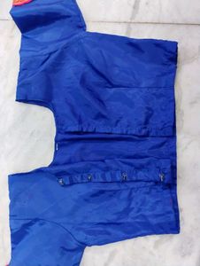 Silk Neavy Blue Colour Blouse