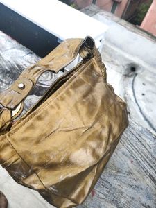 Metallic Gold Shoulder Bag