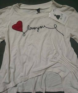 White Cute Top