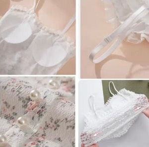 Padded Floral White Corset Top
