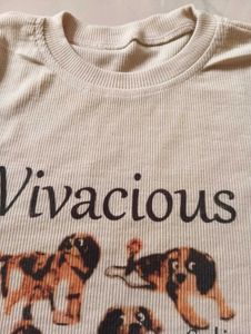 Cute Dog Print Tee
