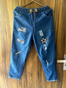 Cute Patch Denim Jeans