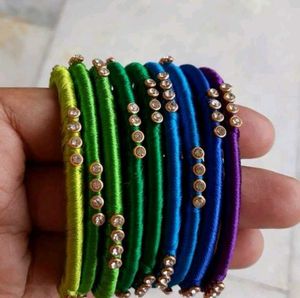 Premium KUNDAN BANGLE Set (Pack Of 6)