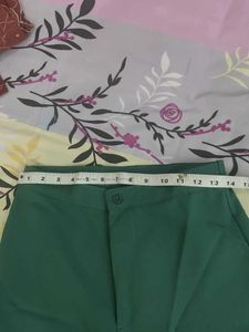 Green Straight Denim High waist