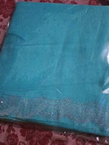 Sky-blue Jimchoo Saree