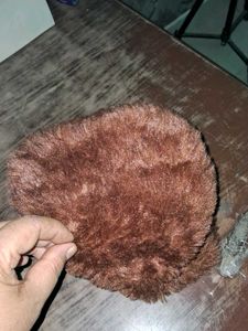 Vintage Brown Furry Rug