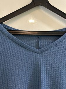 Blue 3/4 Sleeve Top