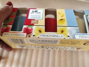 Scented Candles (Pack Of 3)