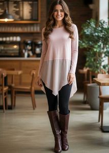 🌸Atmosphere Flamingo Pink Layered Top🌸