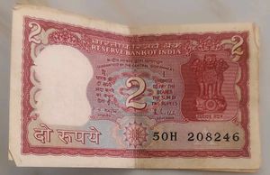 Vintage 2 Rupee Notes
