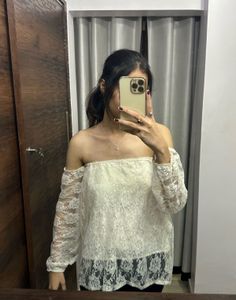 Off White Tube Top