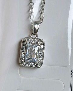 Silver Diamond Necklace