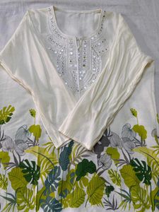 Floral Print Kurta