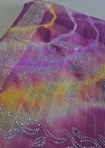 Elegant Tie-Dye Saree