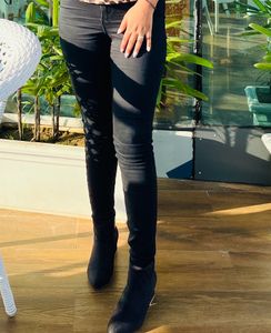Skinny Fit Jeans High Waisted