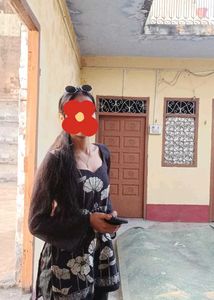 Black Floral Kurta with Pants