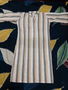 Striped Button-Down Tunic