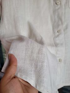 H&amp;M Linen Blend Oversized Shirt NEW/ XS