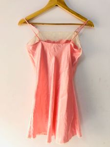 Pink Lace Cami Slip Dress