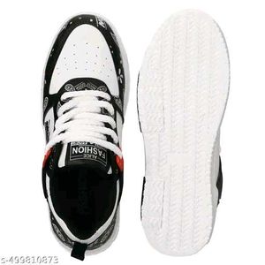 Stylish Black &amp; White Sneakers
