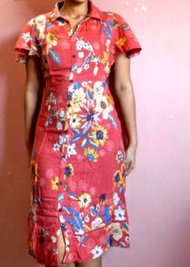 Floral Button-Down Dress