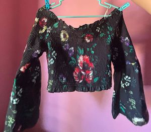 Off Shoulder Floral Top