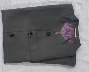 Ethnic : olive green Waistcoat