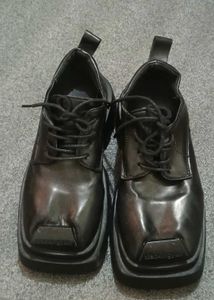 Chunky Gothic Platform Derby Shoes