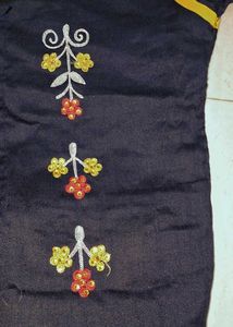 Elegant Black  &amp; Yellow Dress