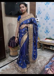 Saree With Stich Blouse