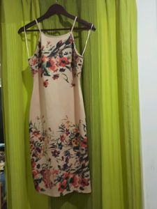 Floral Print Spaghetti Strap Dress