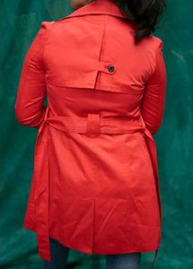 Bold Red Trench Coat