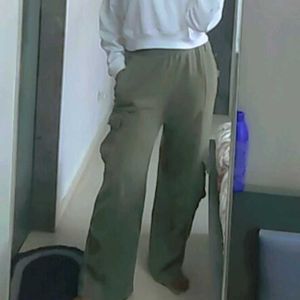 Green Casual Pants