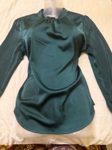 Elegant Green Long Sleeve Top