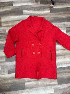Red Double Breasted Coat