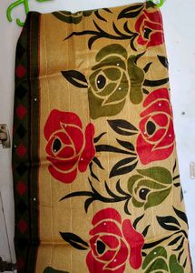 Saree Rose Printed