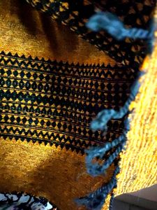 Mustard Colour Velvet Stole