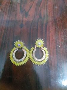Yellow Statement Earrings