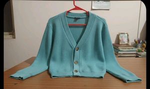 Light Blue Knit Cardigan