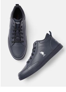 U.S. Polo Assn. Men Navy Blue Solid Sneakers