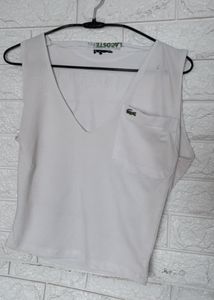 Off White Crop Top