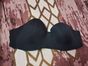 Black Strapless Bra
