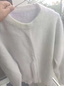 Cream Wool Blend Sweater