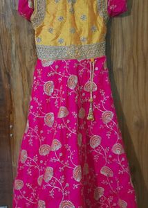Pink & Yellow Lehenga Choli