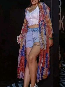 Sheer Sera Multicolored Shrug ( Women)