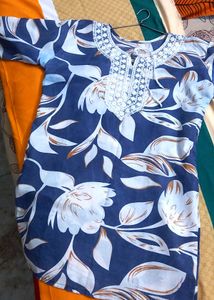 &#34;Trendy Blue Kurti &amp; Stylish Green Top Combo&#34;