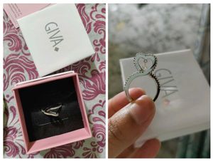 Giva 925 Silver Heart's Glow Ring