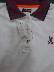 Stylish White Polo T-Shirt
