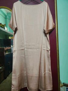 Casual Nude Shift Dress